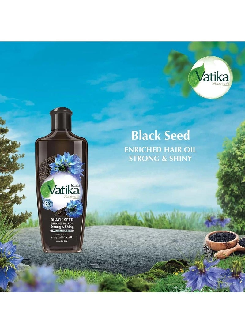 VATIKA Black Seed Enriched Hair Oil Hair & Scalp - 300 ml - Image 2