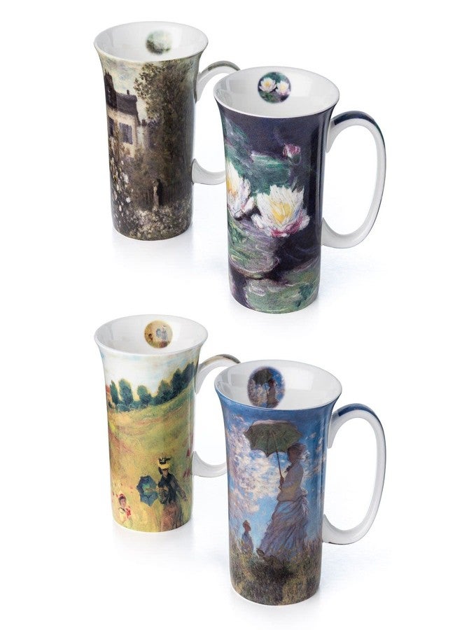 McIntosh Old Master Claude Monet Fine Bone China Set of 4 Mugs (11 oz) - Image 2