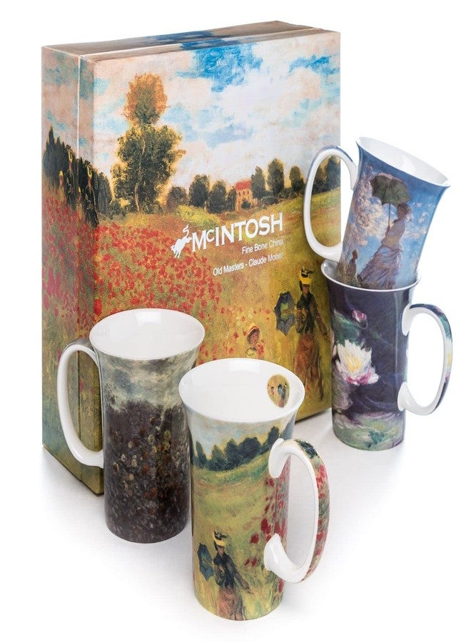 McIntosh Old Master Claude Monet Fine Bone China Set of 4 Mugs (11 oz) - Image 1