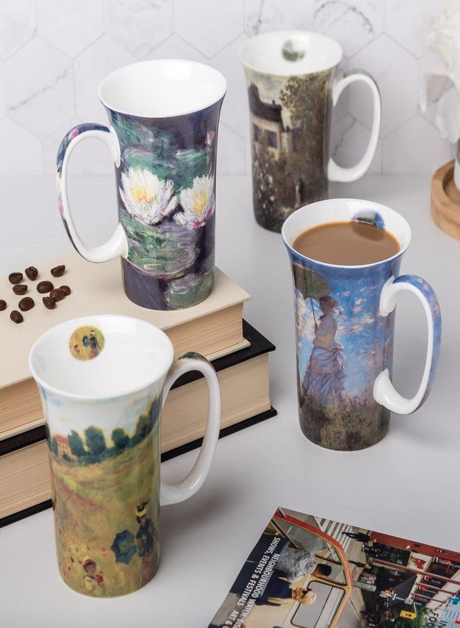 McIntosh Old Master Claude Monet Fine Bone China Set of 4 Mugs (11 oz) - Image 3
