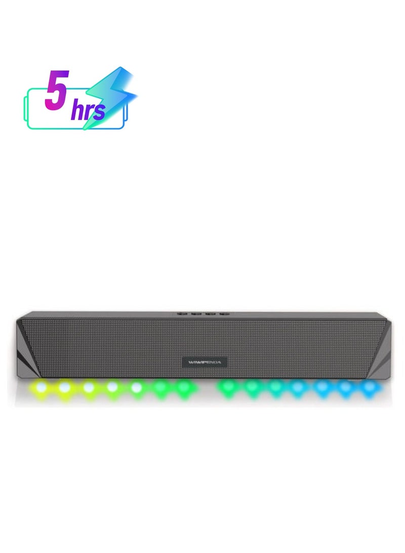 NIBEMINENT Desktop Portable Bluetooth Speaker Black - Image 1
