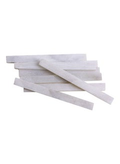 NIBEMINENT 10 Pack Of 24 Piece Slate Pencil Marble Chalk White  - Image 2
