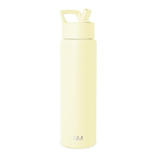 Simple Modern Water Bottle with Straw Lid Vacuum Insulated Stainless Steel Metal Thermos Reusable Leak Proof BPAFree Flask for Sports Gym Summit Collection 30oz Buttercup - Image 1
