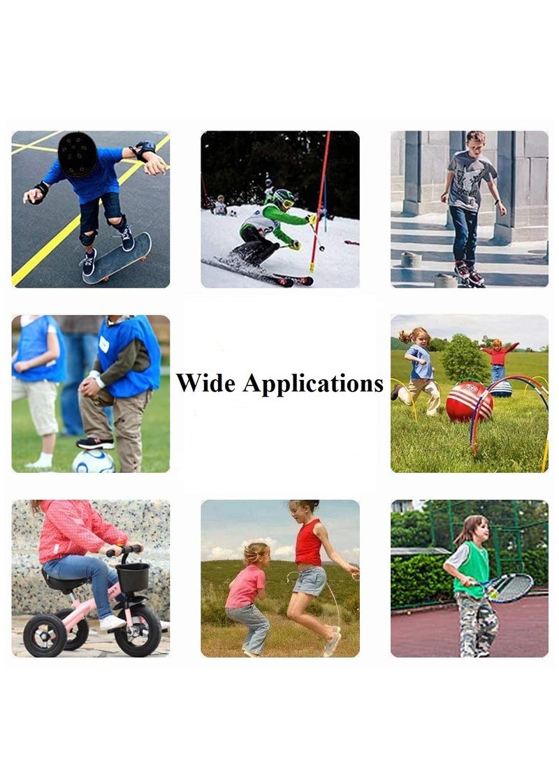 Kids Helmet Set, Adjustable Kids Helmet and Knee  Elbow Pads  Wrist Guards, Kids Protective Gear Set for 3-5-8yrs, for Bicycle, Roller Skating, Scooter, and more - Image 4