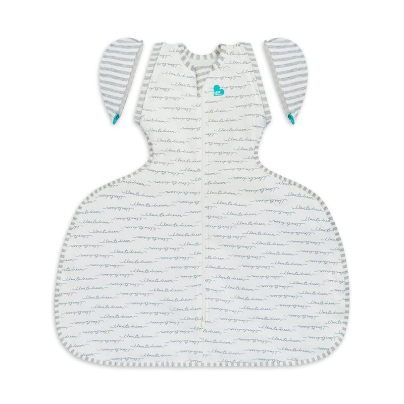 Love to Dream Swaddle UP Transition Bag, Hip Dysplasia, White, Medium, Specially Designed Swaddle Up with a Wider fit at The Bottom so That it can be Worn Over a Hip dysplasia Harness or Brace - Image 1