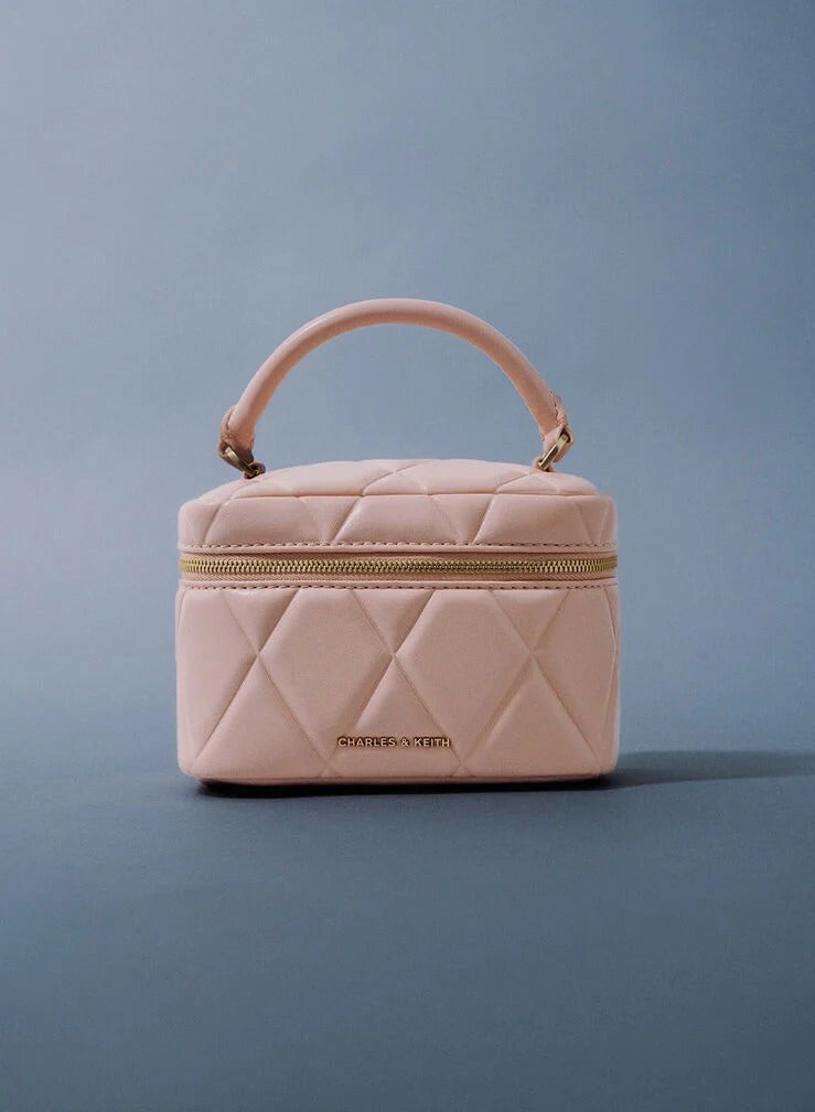 تشارلز & كيث حقيبة أروين المبطنة ذات المقبض العلوي وحقيبة كروس بودي - وردي - Image 3