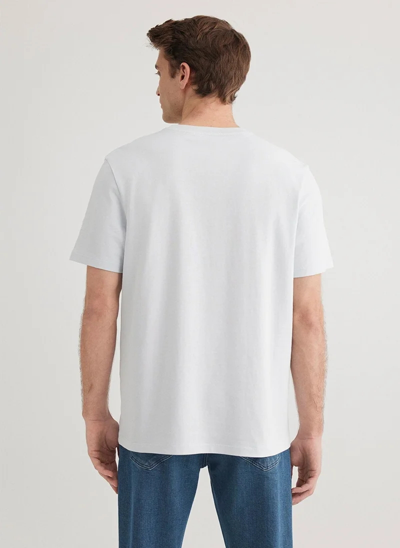 MAVI Mavi Black Printed Blue T-shirt