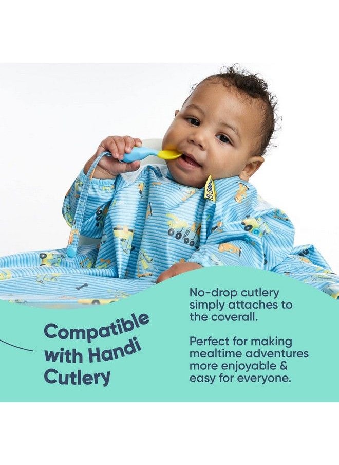 bibado - 2 Pack Coverall Baby Feeding Bib Easy To Clean Long Sleeve Bib Baby Bibs For Eating Adjustable High Chair Catch All Sleeved Bib - Image 1
