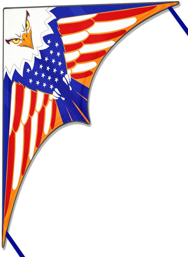 Crogift Kites For Kids Ages 4-8 & 8-12，Large Delta Kites For Adults, Boys And Girls Beach, Easy To Fly, Perfect For Beginners, Gifts For Holiday Easter Festival (Eagle Flag) - Image 1