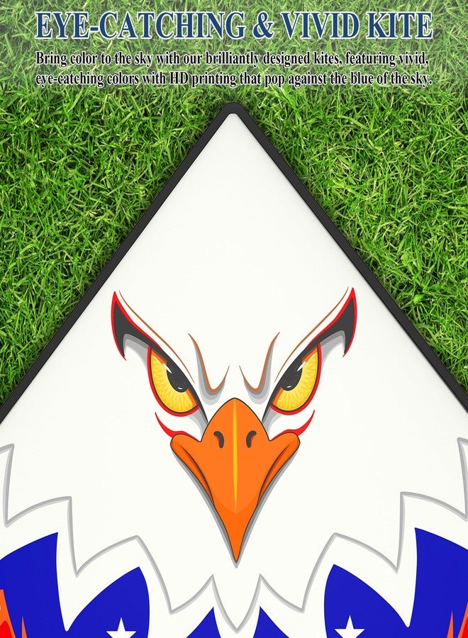 Crogift Kites For Kids Ages 4-8 & 8-12，Large Delta Kites For Adults, Boys And Girls Beach, Easy To Fly, Perfect For Beginners, Gifts For Holiday Easter Festival (Eagle Flag) - Image 3