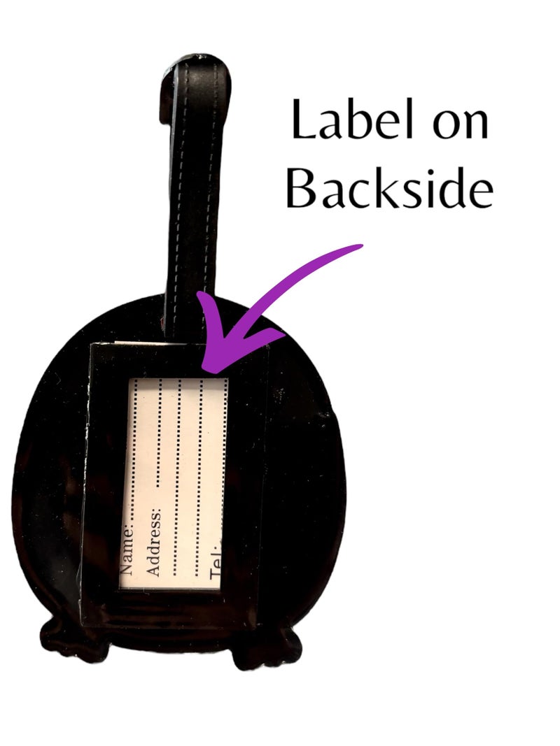 TraveEssentialz Luggage Tags for Travel & Easy Identification for Bags | Cute Silicon Luggage Tags for Suitcases | Travel Essential Item | Birthday Gift (Penguin-A) - Image 4