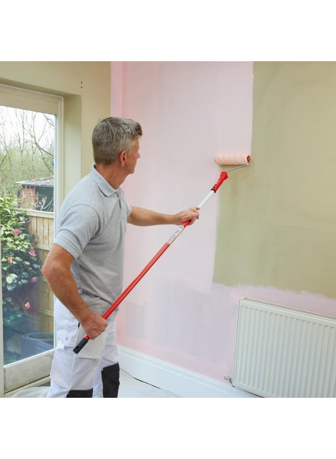 Biella Professional Connect And Clean Telescoping Extension Telescopic Pole With Removeable Cone And Thread Metal Stick For Multi-Purpose Window Cleaning Dusting Painting Etc. Metal 4 Mtr - Image 5