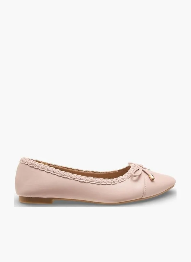 Flora Bella By Shoexpress Floral Bella Women Braided Accent Ballerina Shoes
