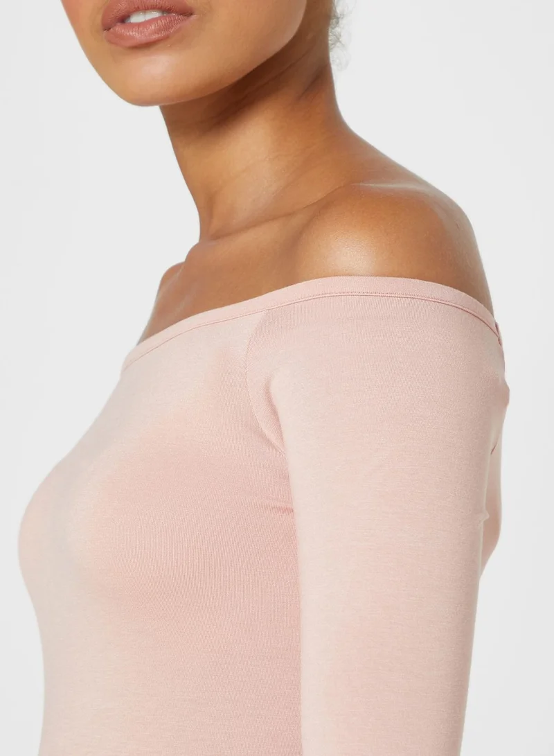 Ginger Basics Off shoulder long Sleeve Top