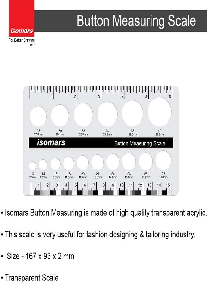 Isomars Button Measuring Scale - Image 2