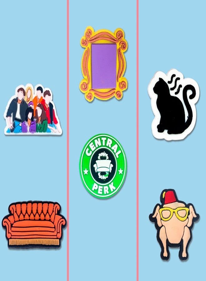Zanerolan 16Pcs Friends Shoe Decoration Charms for Croc Clog, TV Show Charms Accessories for Adult Party Favor - Image 4