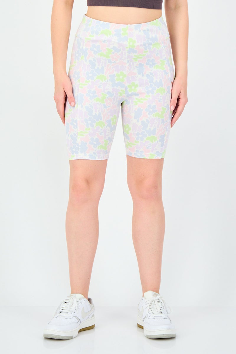 PUMA Women Sportswear Fit Floral Print Outdoor Leggings, Multicolor - Image 1