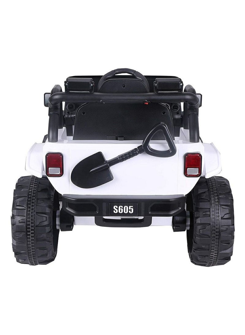 RBWTOYS RBWTOYS - Power Electric 4wheel Motorcar for kids Ride S605 (WHITE) 120x64x47cm.  - Image 4