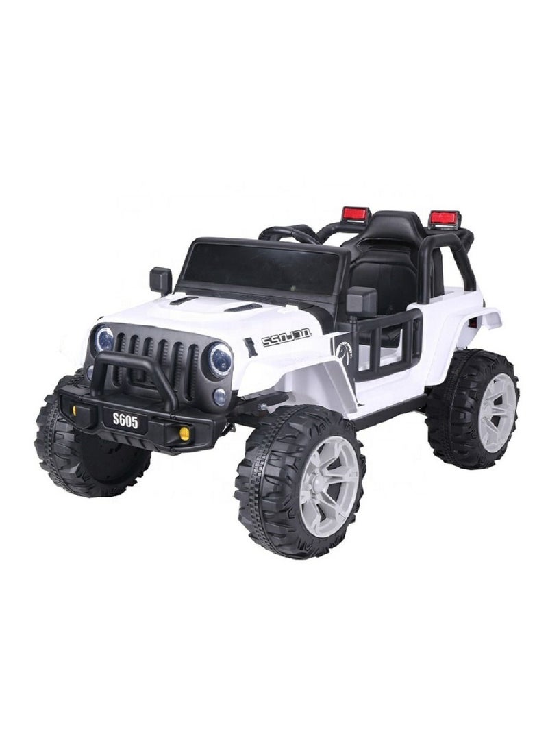 RBWTOYS RBWTOYS - Power Electric 4wheel Motorcar for kids Ride S605 (WHITE) 120x64x47cm.  - Image 2