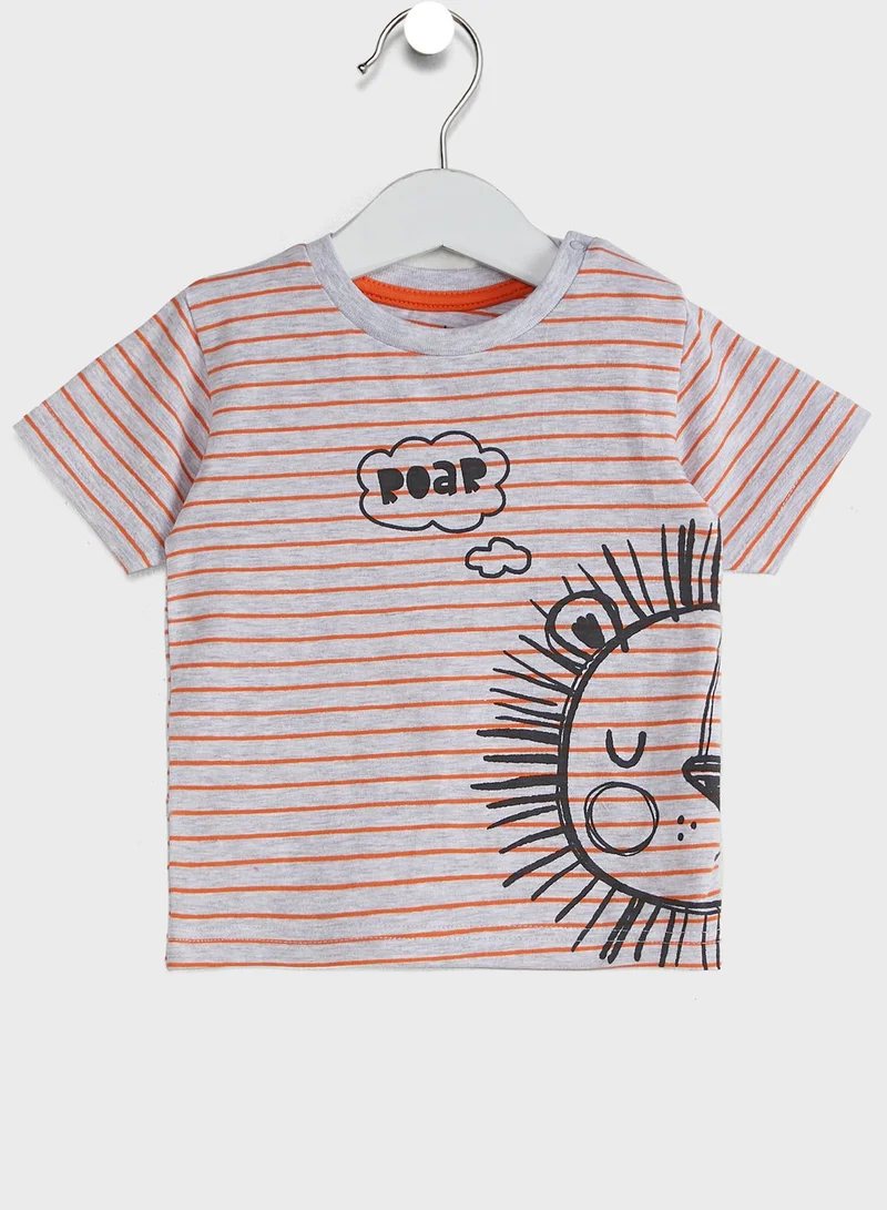 Babybol Infant Graphic T-Shirt + Shorts Set