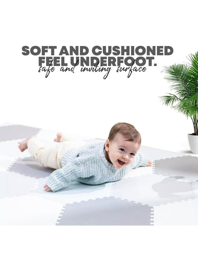 Extra Soft Baby Play Mat Non-Toxic Puzzle Exercise Mats for Crawling, Playing - Image 4