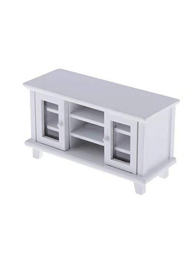 SXFSE Dollhouse TV Cabinet, 1:12 Scale Dollhouse Accessories Miniature Furniture Decor Model, Kids Play Toy - Image 2