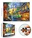 Blueforest 1000 Piece Puzzle for Adults Paris Street View Sunset Landscape Jigsaw Puzzle wEiffel Tower Challenging for Adults Family Game Night - Image 4