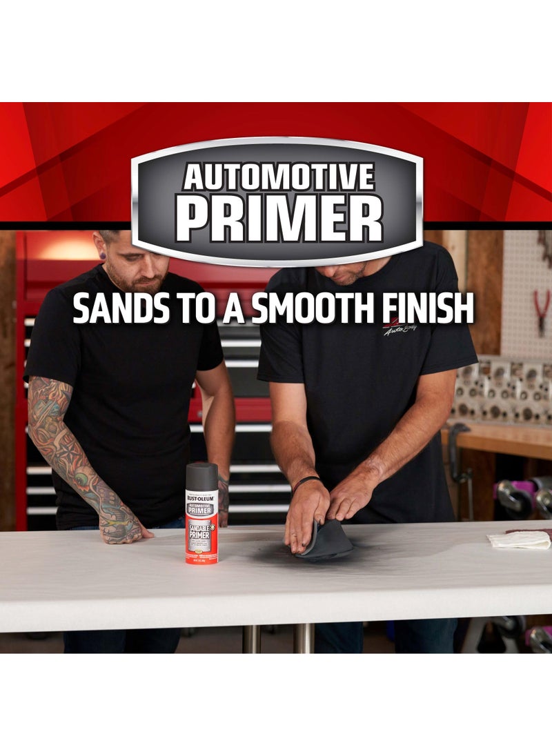 RUST-OLEUM Rust-Oleum 249415 Automotive Sandable Primer Spray, 12 oz, Gray  - Image 4