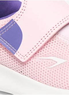 Dash Girls Textured Sports Shoes with Hook and Loop Closure  - Image 4