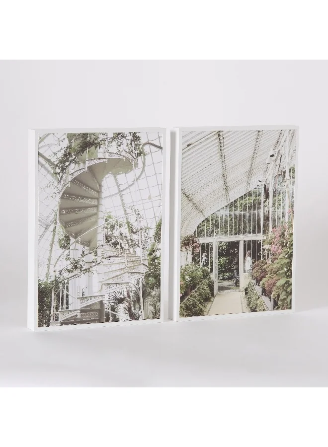 Home Box Atrium 2-Piece Wall Decor Set 21 x 30 x 6 cm