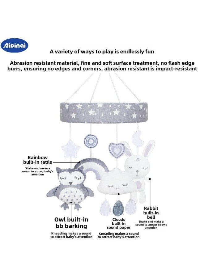 Infant Bed Bell Rattle Children 0-1 Years Old Music Rotating Bedside Bell Baby Comfort Toy Manufacturers-Color:Owl Model Does Not Include Music Box Holder - Image 4