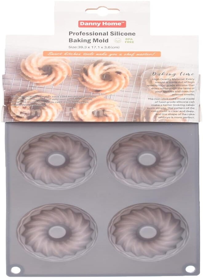 Danny Home - Danny Home DH3408 High Quality Silicone Non-Stick Baking Mold 39.3 * 17.1 * 3.6 cm - Multi Color - Image 1