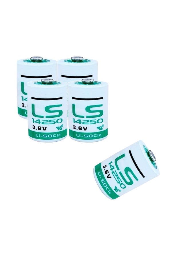 SAFT LS 14250 3.6V Lithium 1/2 AA Battery | High Energy Density | Long Shelf Life | Industrial Grade | Non-Rechargeable Li-SOCl₂