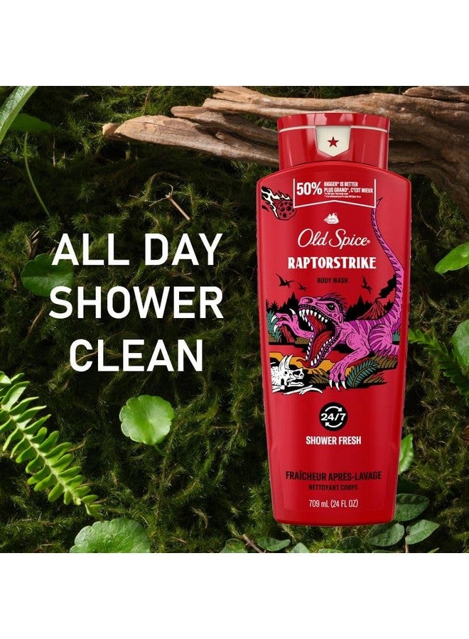 أولد سبايس غسول الجسم أولد سبايس للرجال، رابتور سترايك، رغوة تدوم طويلاً، 24 أونصة سائلة (عبوة من 4 قطع) - Image 4