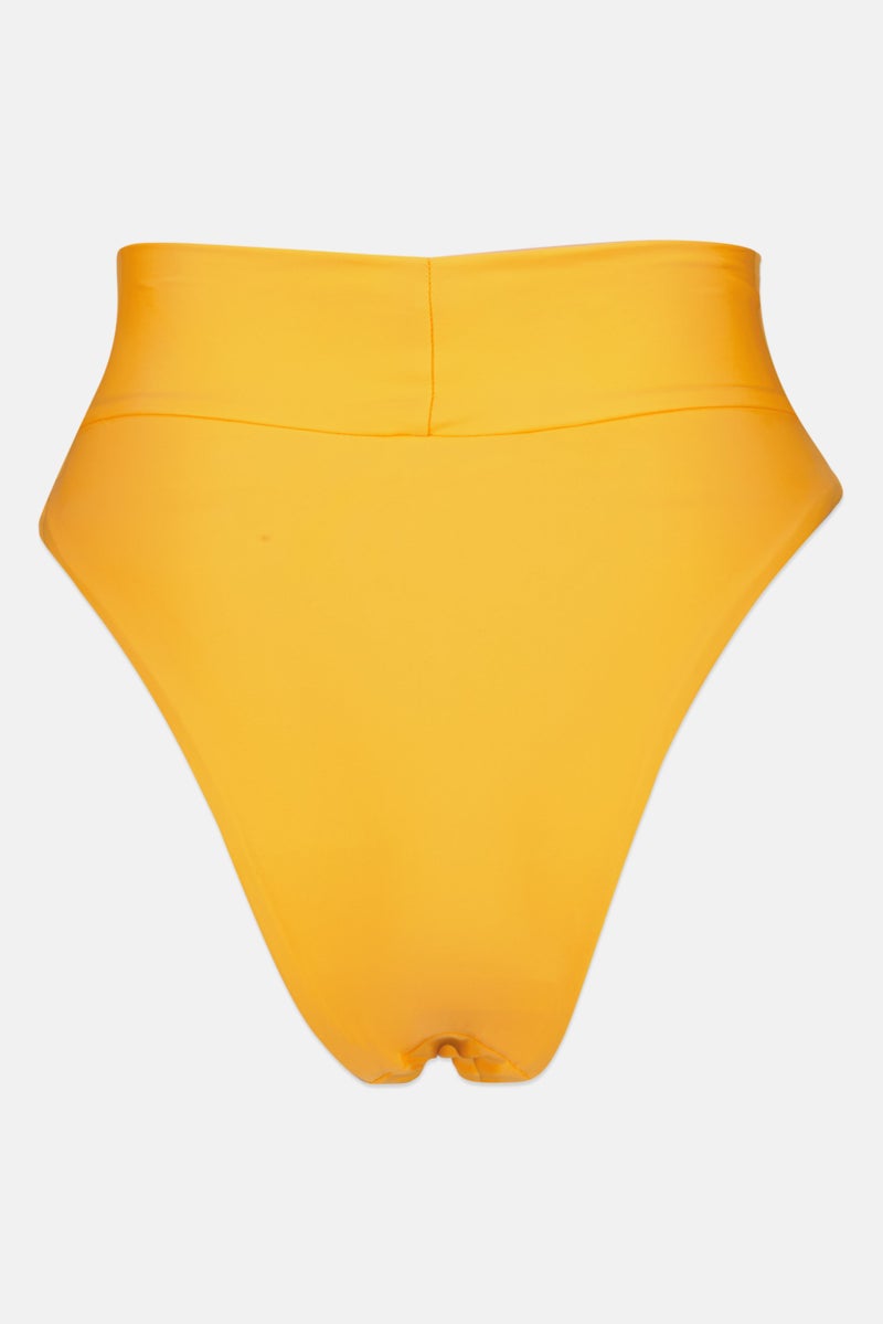 Aerie Women Solid High Cut Panty, Orange  - Image 3