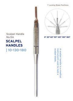 Crosstex Dental Instruments Scalpel Handle Rotatable 180° NO.3 