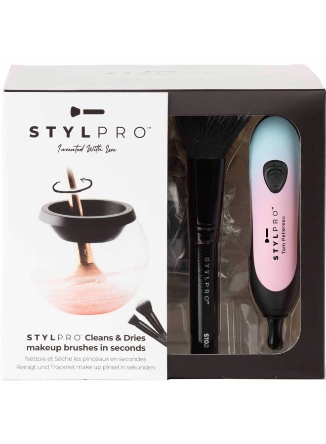 StylPro Gift Set Makeup Brush Cleaner and Dries Brushes Bubblegum Device 1unit - Image 1