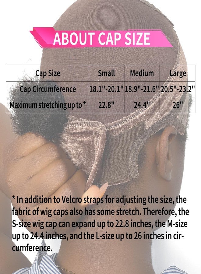 Labhairs Lace Wig Grip Cap for Women, 4x5 Lace Parting Max Make Part Freely, Non Slip Wig Gripper for Keeping Wigs In Place, Adjustable Wig Cap with Velcro Headband Make Your Wigs Glueless (Brown-L) - Image 4