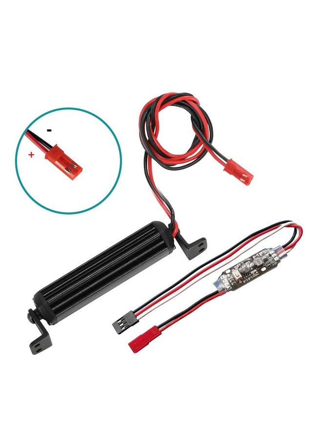 Zhongzhen Bar 15 Led 2.95 Inch Aluminum Rc Lights Rc Crawler Accessories For Axial Scx10 Traxxas Trx4 Trx4M Arrma Senton Redcat Gen7 1/10 1/18 Scale Rock Crawler Truck Rc Car Roof Light Kit Zhongzhen  - Image 2