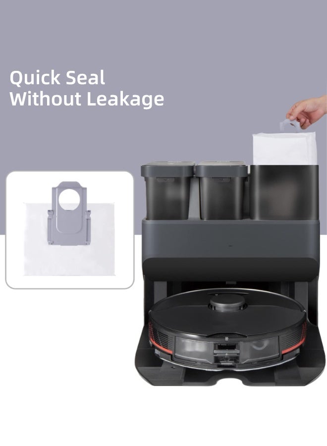 Ammar Space 6PCS Dust Bags Compatible with Q7+ / Q7 Max+,Replacement Vacuum Bags for Auto-Empty Dock, Large Capacity Disposable Dust Bag Compatible with Q5+ Q8 Max+ S7 S8 Series - Image 5