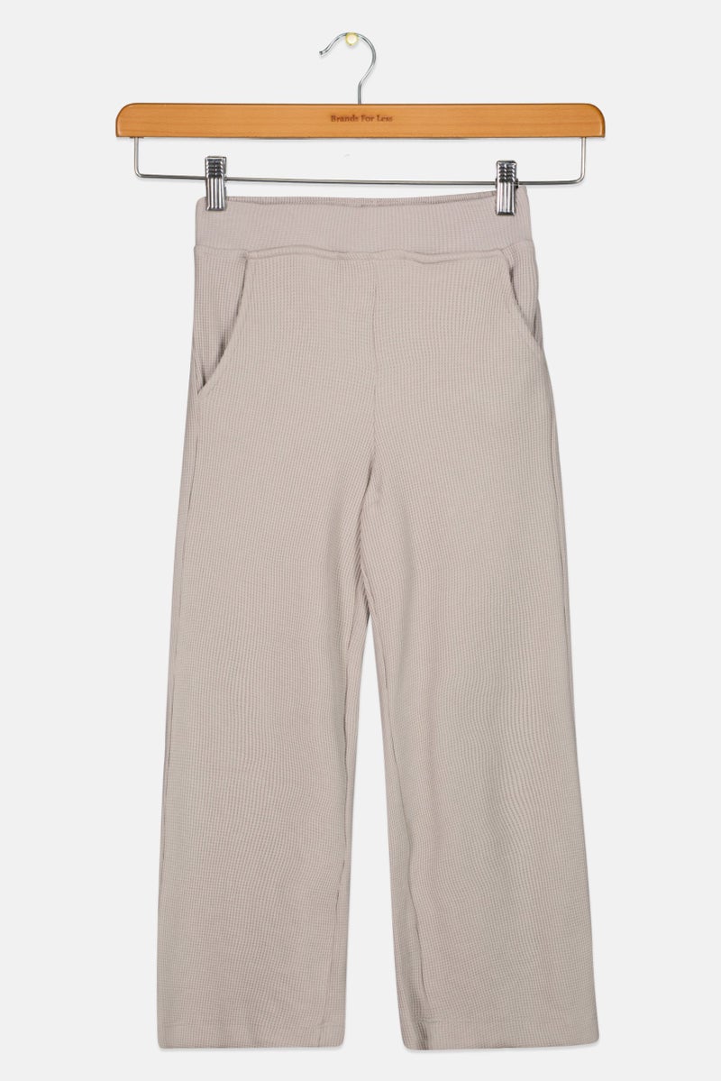 DeFacto بنطلون سحب منسوج للفتيات، رمادي - Image 1