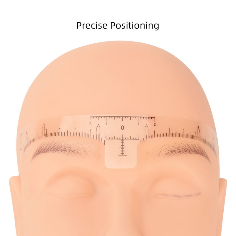 100PCS Eyebrow Ruler Sticker Disposable Eyebrow Stencil Microblading Ruler Eyebrow Shape Kit for Microblading Supplies - Image 5