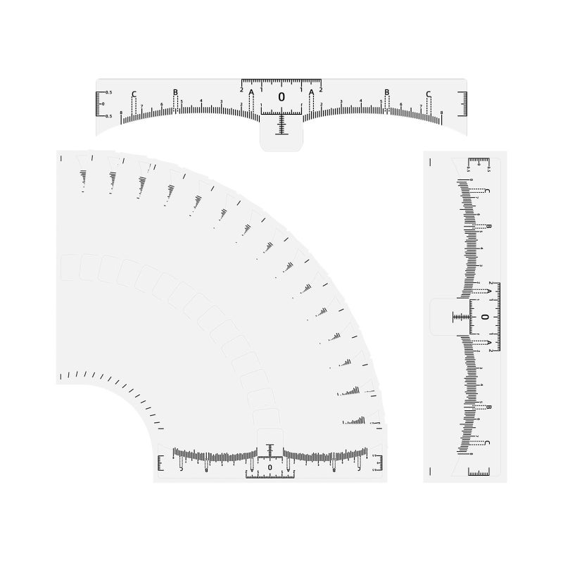 100PCS Eyebrow Ruler Sticker Disposable Eyebrow Stencil Microblading Ruler Eyebrow Shape Kit for Microblading Supplies - Image 1