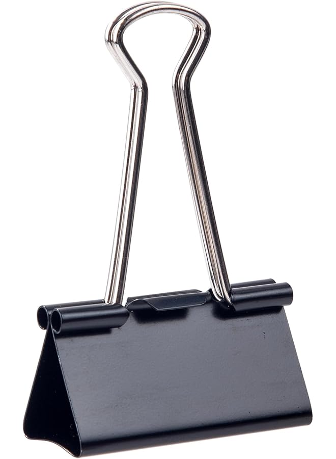 Deli Paper Binder Clips 51 Mm Size Black - Image 1