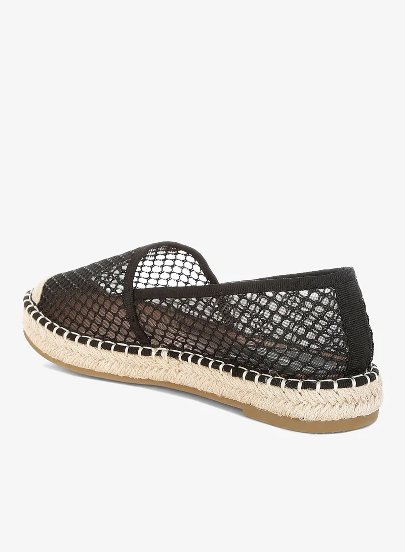 London Rag black London Rag Women's Mesh Espadrille Loafers In Black for Women | Best Price UAE