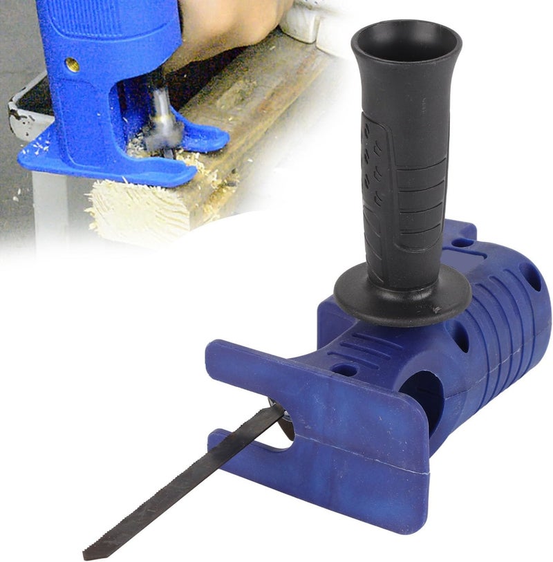 YUEHISY Reciprocating Saw Attachment for Electric Drill, Reciprocating Saw Adapter, to Cut Wood Plastic and Thin Metal, Jigsaw Cordless Drills Attachment with 3 Saw Blades - Image 5
