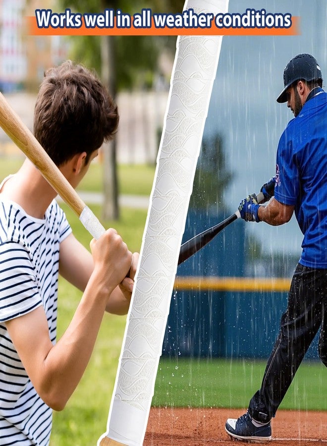 POUMEE 2PCS Bat Grip Tape for Baseball/Softball,1.5mm Precut and Full Adhesive Baseball Bat Grip Replacement,Non-Slip Softball Bat Wrap Tape (Pure Black) - Image 5