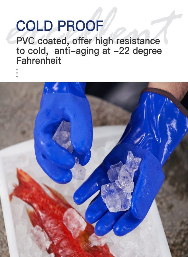 PACIFIC PPE 3 Pairs Thermal Insulated Freezer Gloves for Men and Women, Chemical Resistant Gloves, Cold Weather, Chemical & Oil Resistant, Large - Image 3