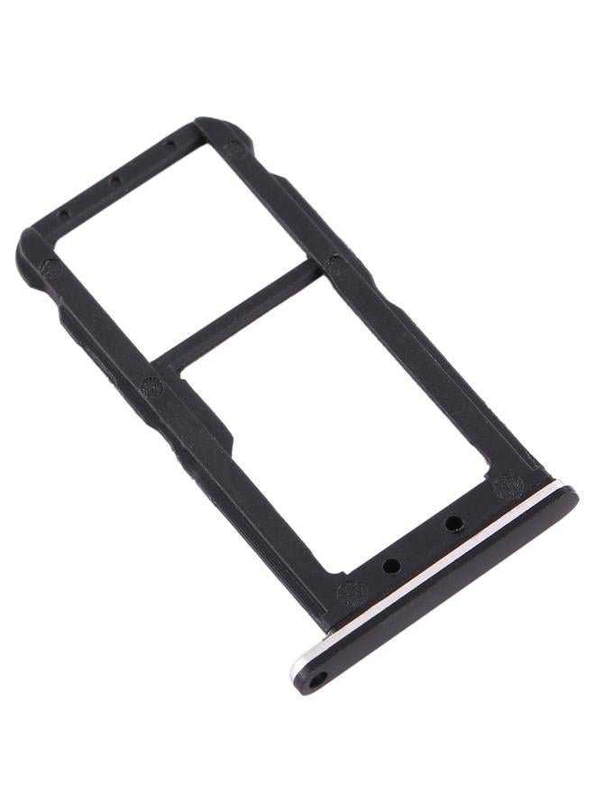 erorex SIM Card Tray + SIM Card Tray / Micro SD Card Tray for Nokia 7 TA-1041 (Black) - Image 4