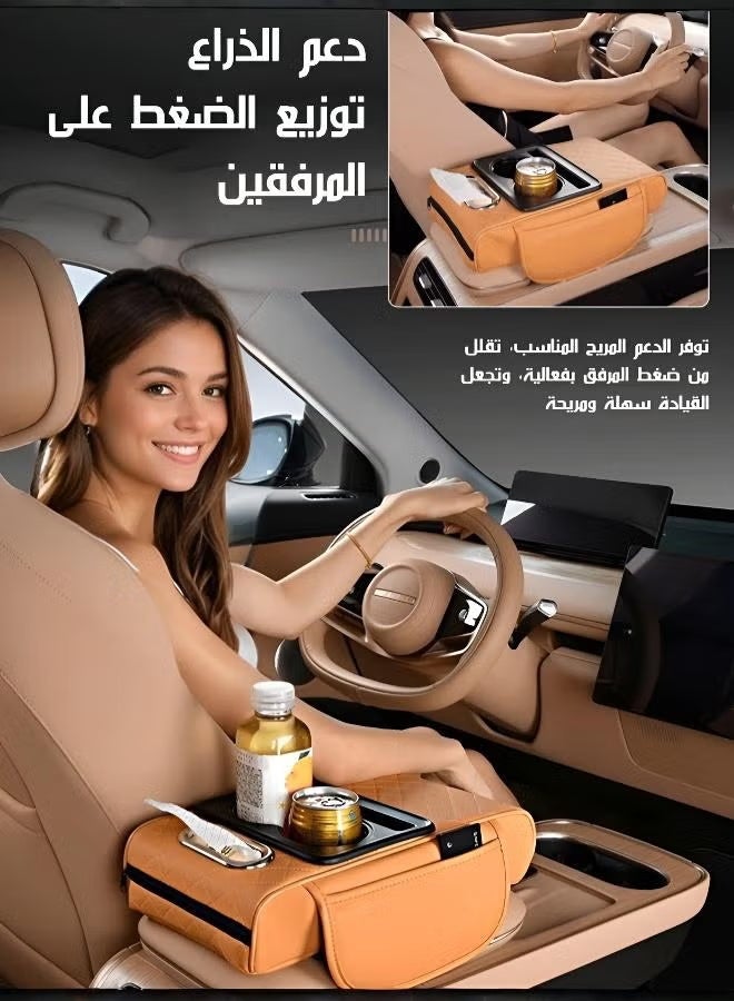YUFAN Elevated Car Center Console Armrest with Cup Holder - Image 4
